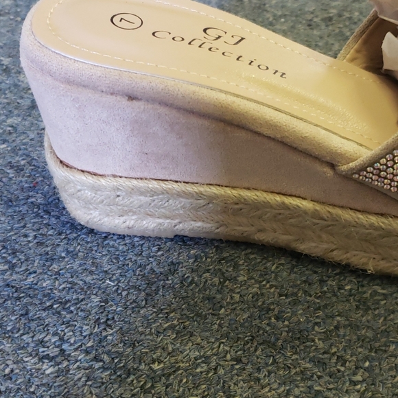 Wedge Rhinestone Sandals - Picture 3 of 4